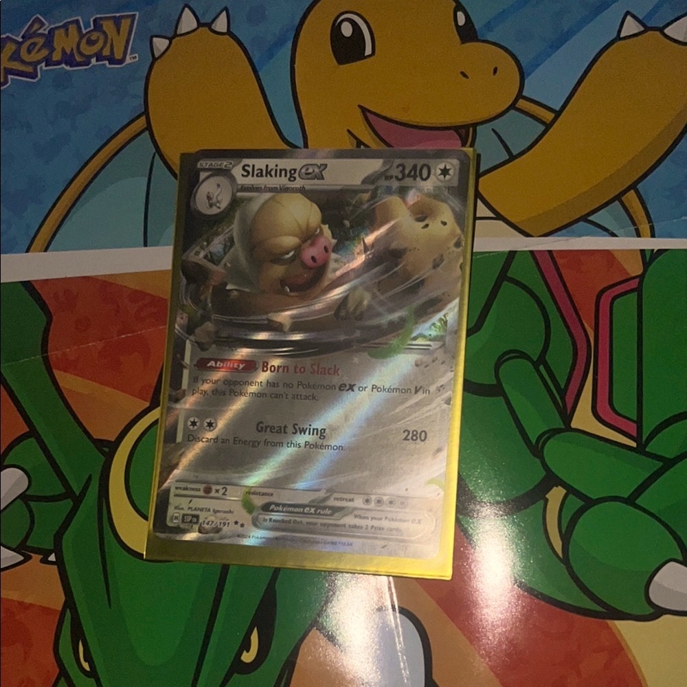 Slaking EX Surging Sparks Holographic Trading Card